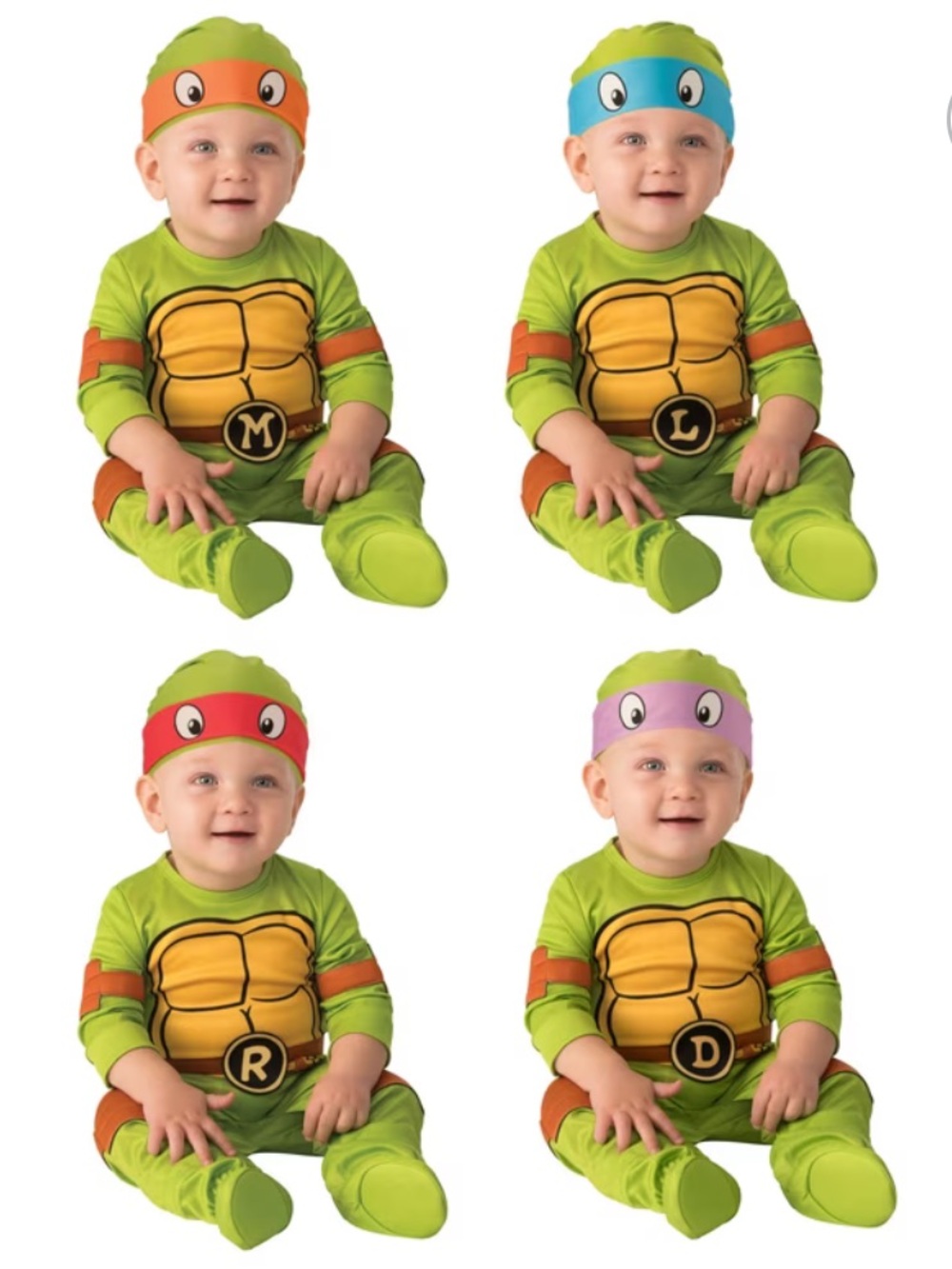 Teenage Mutant Ninja Turtles Michelangelo NEW 6-12 Mo Donatello Raphael Leonardo